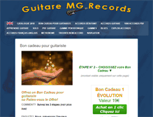 Tablet Screenshot of guitare.mg-records.com